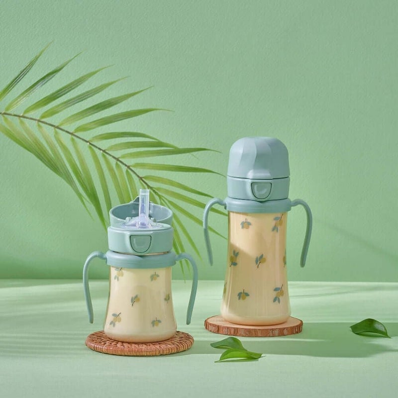 GROSMIMI PPSU Olive Straw Cup for Babies and Toddlers, 300ml, BPA-Free, Leak-Proof Design, Dishwasher Safe, Pistachio Green - Image 4